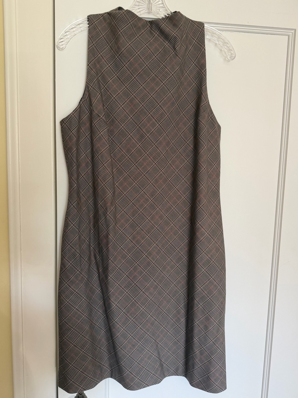 BANANA REPUBLIC Sastre mini dress neutral plaid -S-NWT!